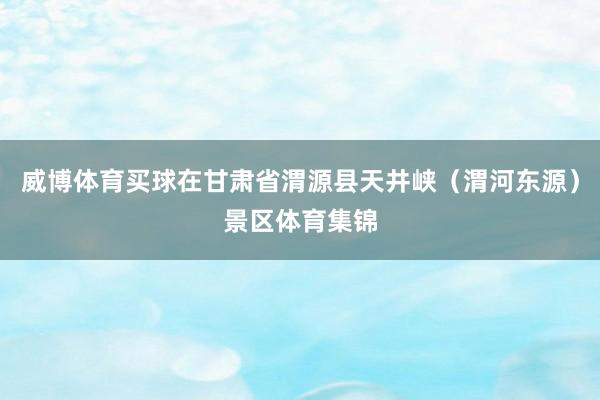 威博体育买球在甘肃省渭源县天井峡（渭河东源）景区体育集锦