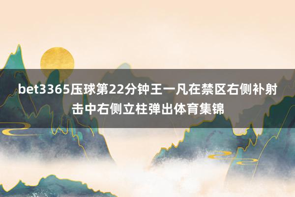 bet3365压球第22分钟王一凡在禁区右侧补射击中右侧立柱弹出体育集锦