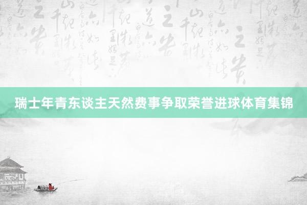 瑞士年青东谈主天然费事争取荣誉进球体育集锦